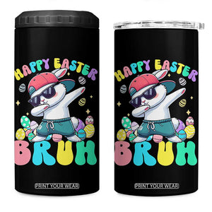 Bruh Easter 4 in 1 Can Cooler Tumbler Funny Bunny Dab Rabbit Dance TS10 One Size: 16 oz Black Print Your Wear