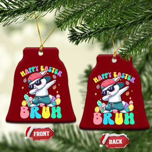 Bruh Easter Ceramic Ornament Funny Bunny Dab Rabbit Dance TS10 Print Your Wear
