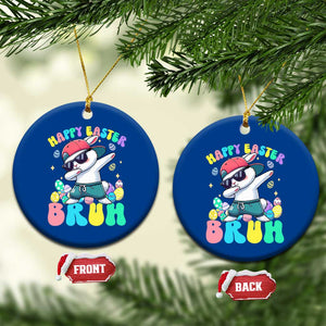 Bruh Easter Ceramic Ornament Funny Bunny Dab Rabbit Dance TS10 1pc Blue Print Your Wear