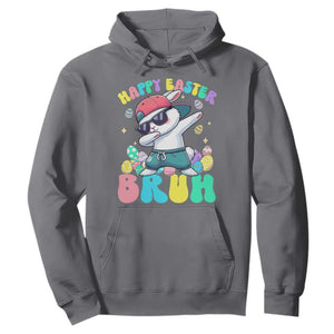 Bruh Easter Hoodie Funny Bunny Dab Rabbit Dance TS10 Charcoal Print Your Wear