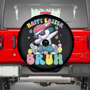 Bruh Easter Spare Tire Cover Funny Bunny Dab Rabbit Dance TS10 Black Print Your Wear