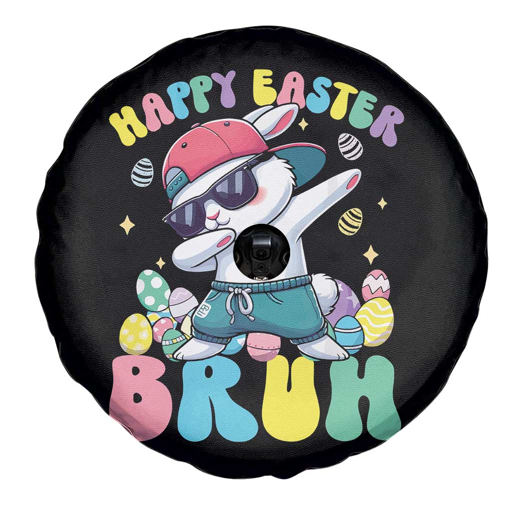 Bruh Easter Spare Tire Cover Funny Bunny Dab Rabbit Dance TS10 Print Your Wear