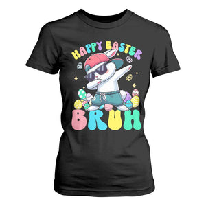 Bruh Easter T Shirt For Women Funny Bunny Dab Rabbit Dance TS10 Black Print Your Wear