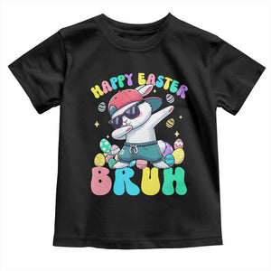 Bruh Easter Toddler T Shirt Funny Bunny Dab Rabbit Dance TS10 Black Print Your Wear