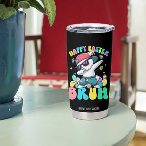Bruh Easter Tumbler Cup Funny Bunny Dab Rabbit Dance TS10 Print Your Wear