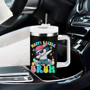 Bruh Easter Tumbler With Handle Funny Bunny Dab Rabbit Dance TS10 Print Your Wear