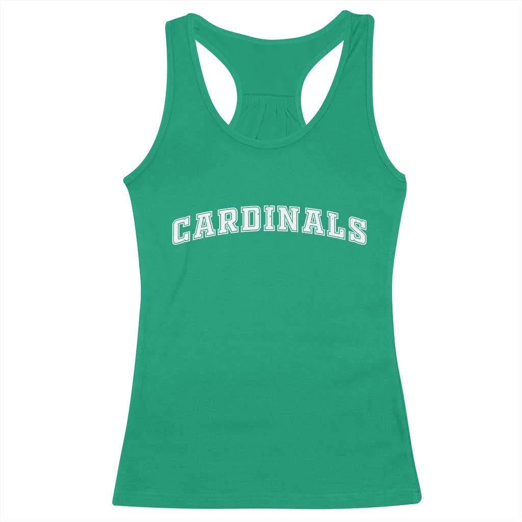 Cardinal Lovers Racerback Tank Top Retro Varsity College Graphic TS10 Irish Green Print Your Wear