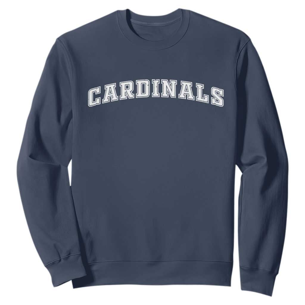 Cardinal Lovers Sweatshirt Retro Varsity College Graphic TS10 Navy Print Your Wear