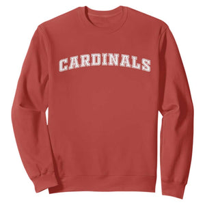 Cardinal Lovers Sweatshirt Retro Varsity College Graphic TS10 Red Print Your Wear