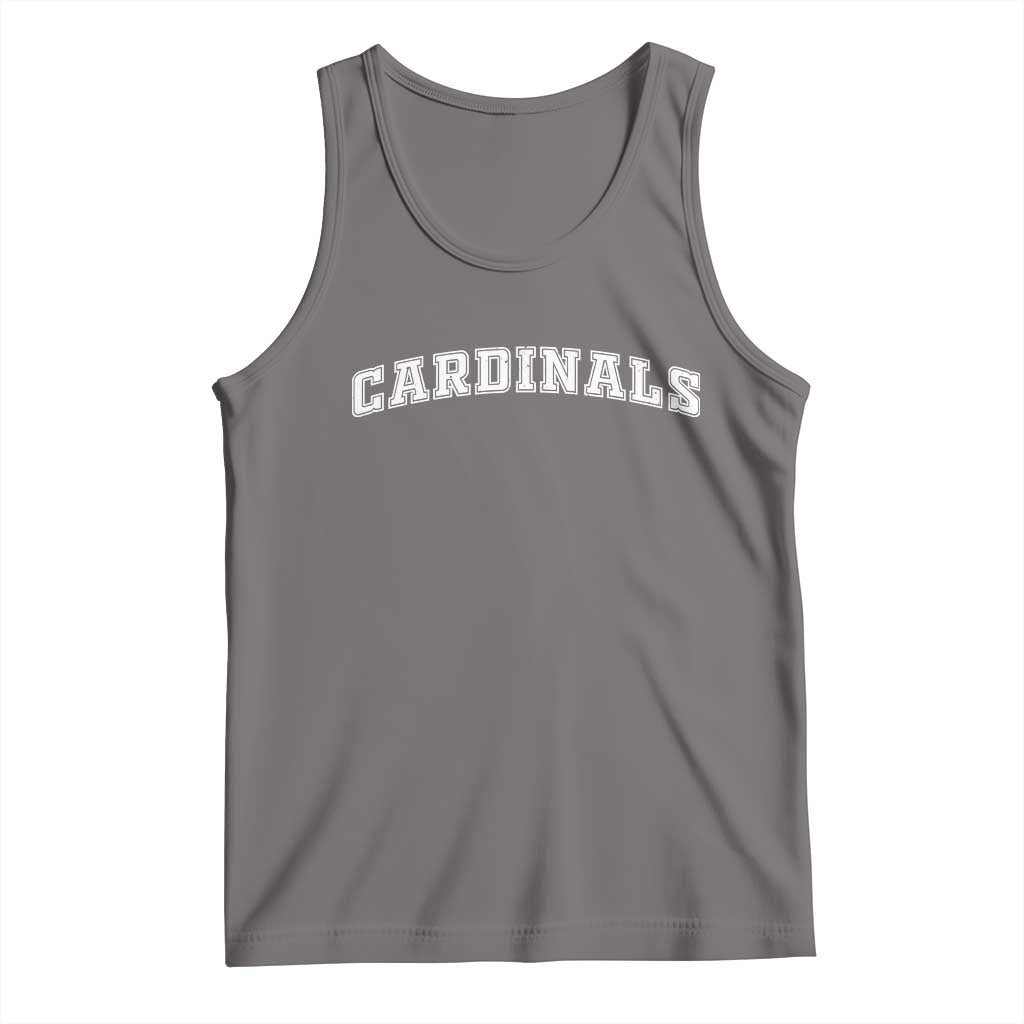 Cardinal Lovers Tank Top Retro Varsity College Graphic TS10 Deep Heather Print Your Wear