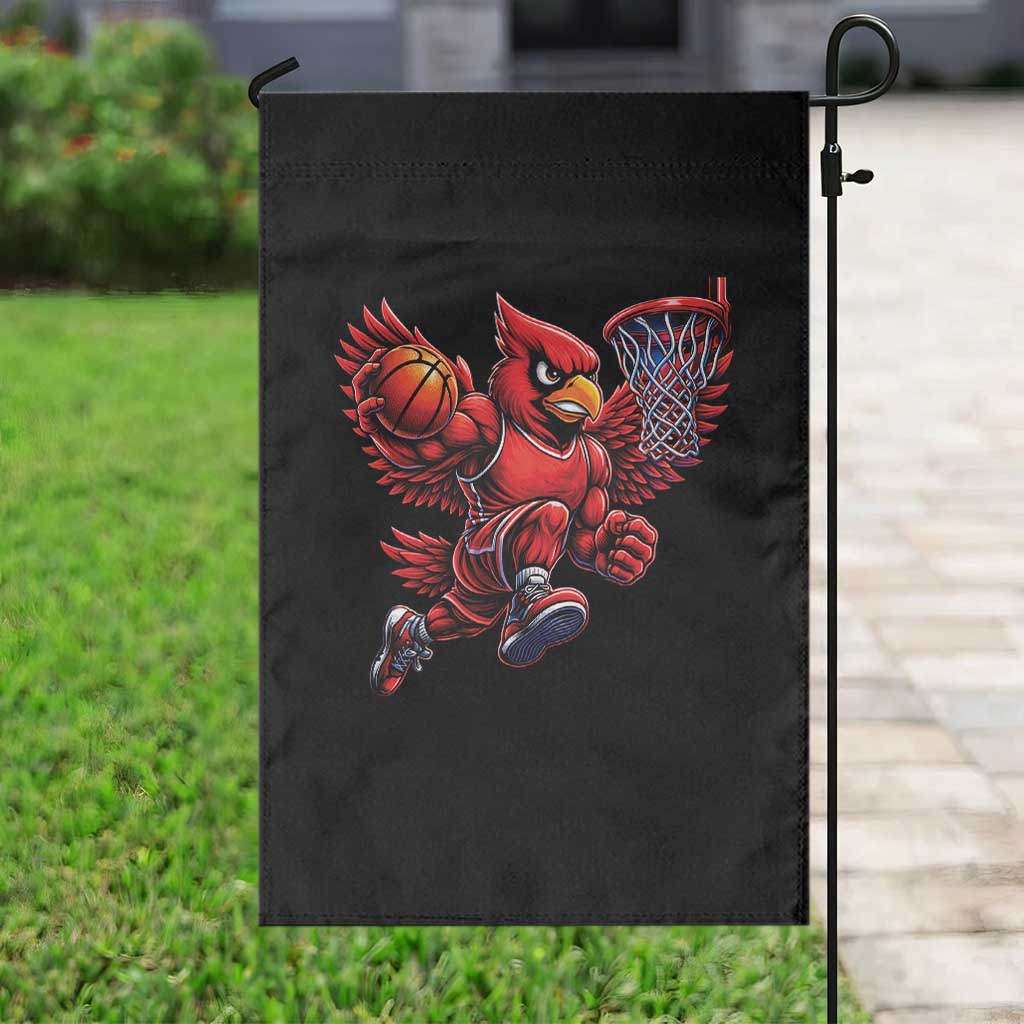 Cardinal Playing Basketball Graphic Garden Flag Dunk Mascot Sports Fan Gift TS10 Print Your Wear