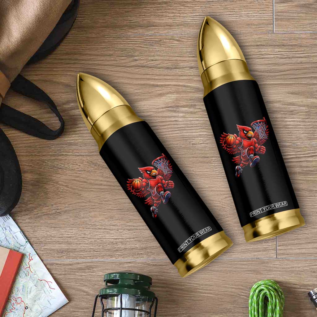 Cardinal Playing Basketball Graphic Bullet Tumbler Dunk Mascot Sports Fan Gift TS10 Print Your Wear