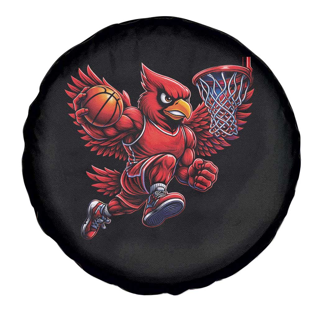 Cardinal Playing Basketball Graphic Spare Tire Cover Dunk Mascot Sports Fan Gift TS10 Print Your Wear