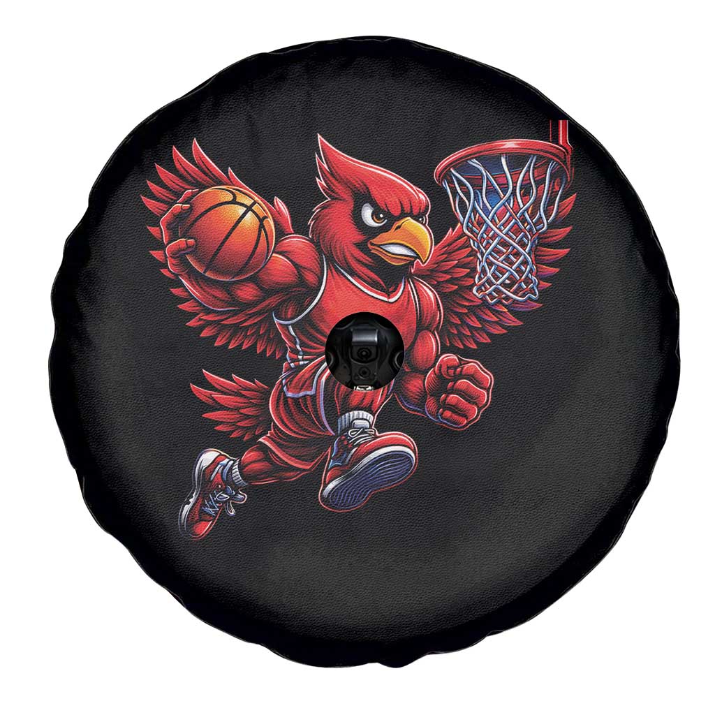 Cardinal Playing Basketball Graphic Spare Tire Cover Dunk Mascot Sports Fan Gift TS10 Print Your Wear
