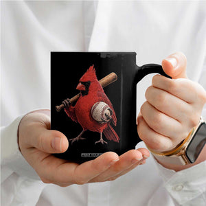Cardinals Baseball Player Coffee Mug Retro STL Redbird Fan Bird Mascot Baseball TS10 Print Your Wear