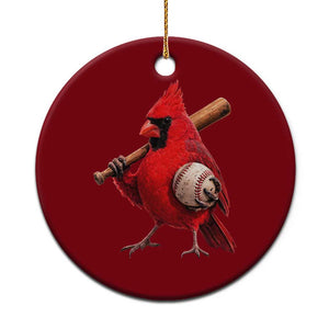 Cardinals Baseball Player Ceramic Ornament Retro STL Redbird Fan Bird Mascot Baseball TS10 1pc Red Print Your Wear