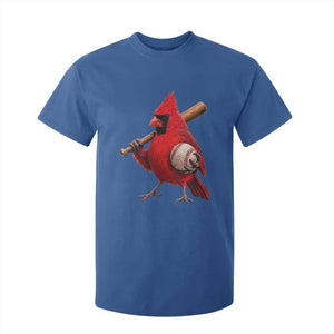 Cardinals Baseball Player T Shirt For Kid Retro STL Redbird Fan Bird Mascot Baseball TS10 Royal Blue Print Your Wear