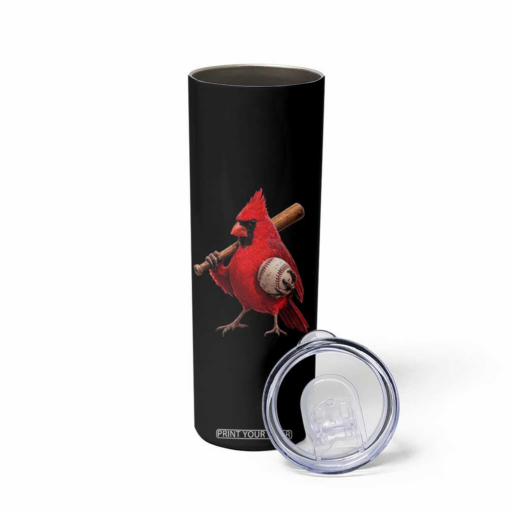 Cardinals Baseball Player Skinny Tumbler Retro STL Redbird Fan Bird Mascot Baseball TS10 Print Your Wear
