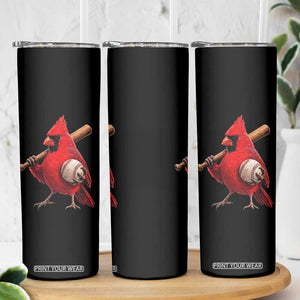 Cardinals Baseball Player Skinny Tumbler Retro STL Redbird Fan Bird Mascot Baseball TS10 Print Your Wear