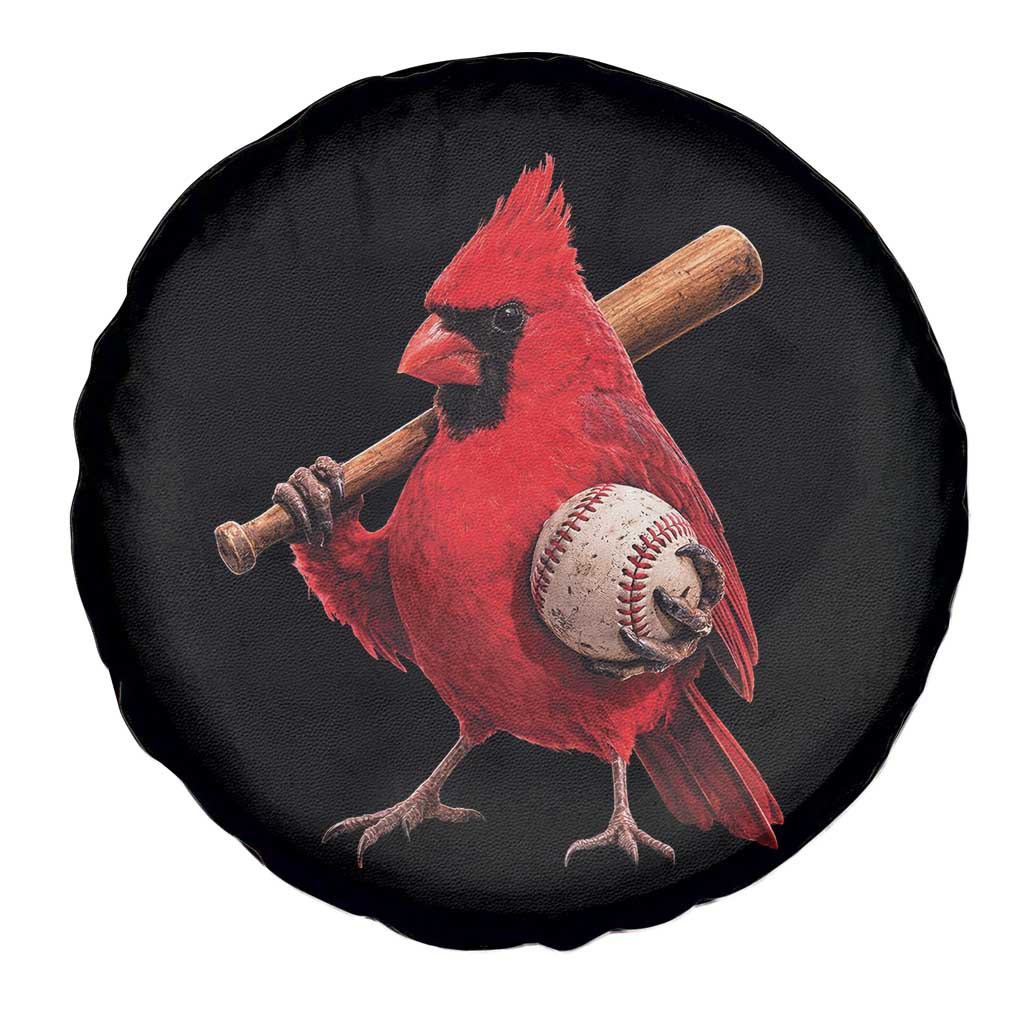 Cardinals Baseball Player Spare Tire Cover Retro STL Redbird Fan Bird Mascot Baseball TS10 Print Your Wear