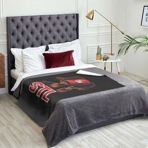 314 STL Throw Blanket Red Hat African American Woman Area Code St Louis City Pride TS10 Print Your Wear