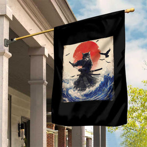 Samurai Cat Garden Flag Vintage Japanese Art Anime Ukiyo-e Warrior TS10 Print Your Wear