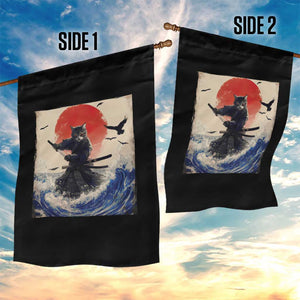 Samurai Cat Garden Flag Vintage Japanese Art Anime Ukiyo-e Warrior TS10 Print Your Wear