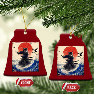 Samurai Cat Ceramic Ornament Vintage Japanese Art Anime Ukiyo-e Warrior TS10 Print Your Wear