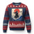 Samurai Cat Ugly Christmas Sweater Vintage Japanese Art Anime Ukiyo-e Warrior TS10 Navy Red Print Your Wear