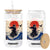 Samurai Cat Glass Can Vintage Japanese Art Anime Ukiyo-e Warrior TS10 Print Your Wear