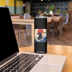 Samurai Cat Skinny Tumbler Vintage Japanese Art Anime Ukiyo-e Warrior TS10 Print Your Wear
