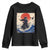 Samurai Cat Youth Sweatshirt Vintage Japanese Art Anime Ukiyo-e Warrior TS10 Black Print Your Wear