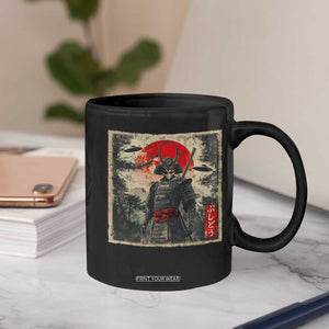 Alien Samurai Coffee Mug Vintage Japanese Art UFO Funny Ukiyo-e Warrior TS10 Print Your Wear