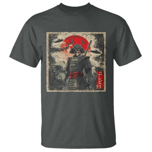 Alien Samurai T Shirt Vintage Japanese Art UFO Funny Ukiyo-e Warrior TS10 Dark Heather Print Your Wear