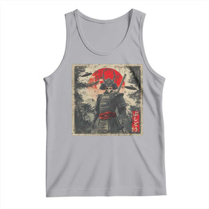 Alien Samurai Tank Top Vintage Japanese Art UFO Funny Ukiyo-e Warrior TS10 Athletic Heather Print Your Wear