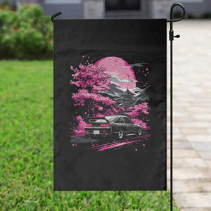 JDM Japanese Garden Flag Tokyo Japan Drift Race Car Mount Fuji Cherry Blossom Sakura TS10 Print Your Wear
