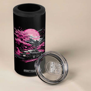 JDM Japanese 4 in 1 Can Cooler Tumbler Tokyo Japan Drift Race Car Mount Fuji Cherry Blossom Sakura TS10 Print Your Wear