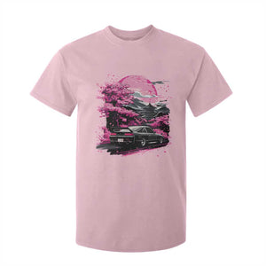 JDM Japanese T Shirt For Kid Tokyo Japan Drift Race Car Mount Fuji Cherry Blossom Sakura TS10 Light Pink Print Your Wear