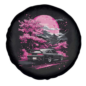 JDM Japanese Spare Tire Cover Tokyo Japan Drift Race Car Mount Fuji Cherry Blossom Sakura TS10 Print Your Wear
