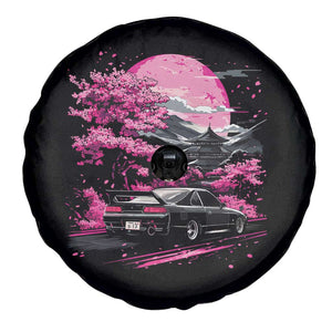 JDM Japanese Spare Tire Cover Tokyo Japan Drift Race Car Mount Fuji Cherry Blossom Sakura TS10 Print Your Wear
