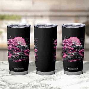 JDM Japanese Tumbler Cup Tokyo Japan Drift Race Car Mount Fuji Cherry Blossom Sakura TS10 Print Your Wear