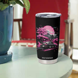 JDM Japanese Tumbler Cup Tokyo Japan Drift Race Car Mount Fuji Cherry Blossom Sakura TS10 Print Your Wear