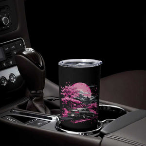 JDM Japanese Tumbler Cup Tokyo Japan Drift Race Car Mount Fuji Cherry Blossom Sakura TS10 Print Your Wear