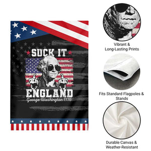 Funny 4th of July George Washington Garden Flag Suck It England 1776 TS10 Print Your Wear