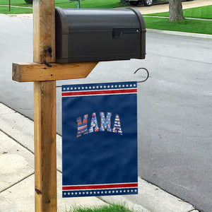 American Mama Garden Flag 4th of July TS10 Classic Blue Red Print Your Wear