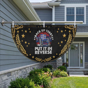 Back It Up Terry Put It In Reverse Patriotic Fan Flag Funny 4th Of July