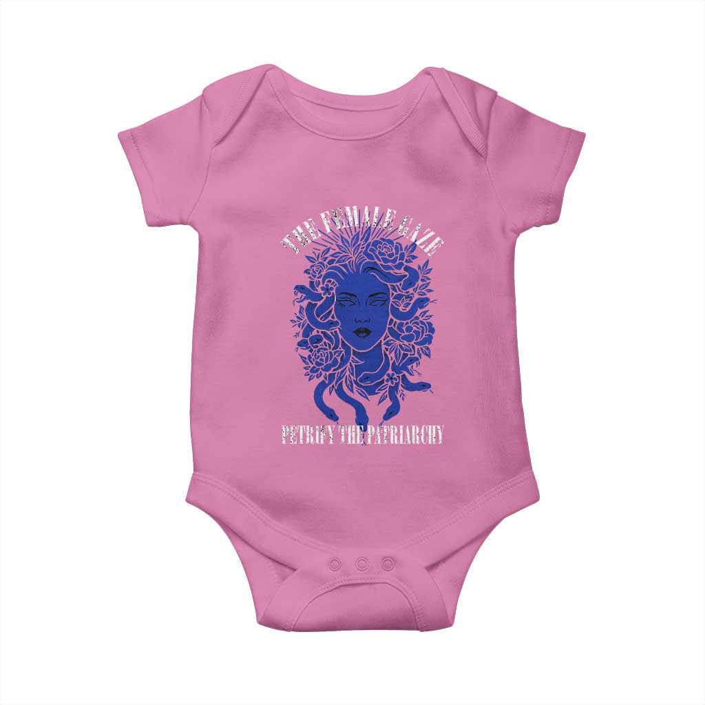 Medusa Feminist Baby Onesie Womens Rights Mythical Empowerment Graphic TS10 Azalea Print Your Wear