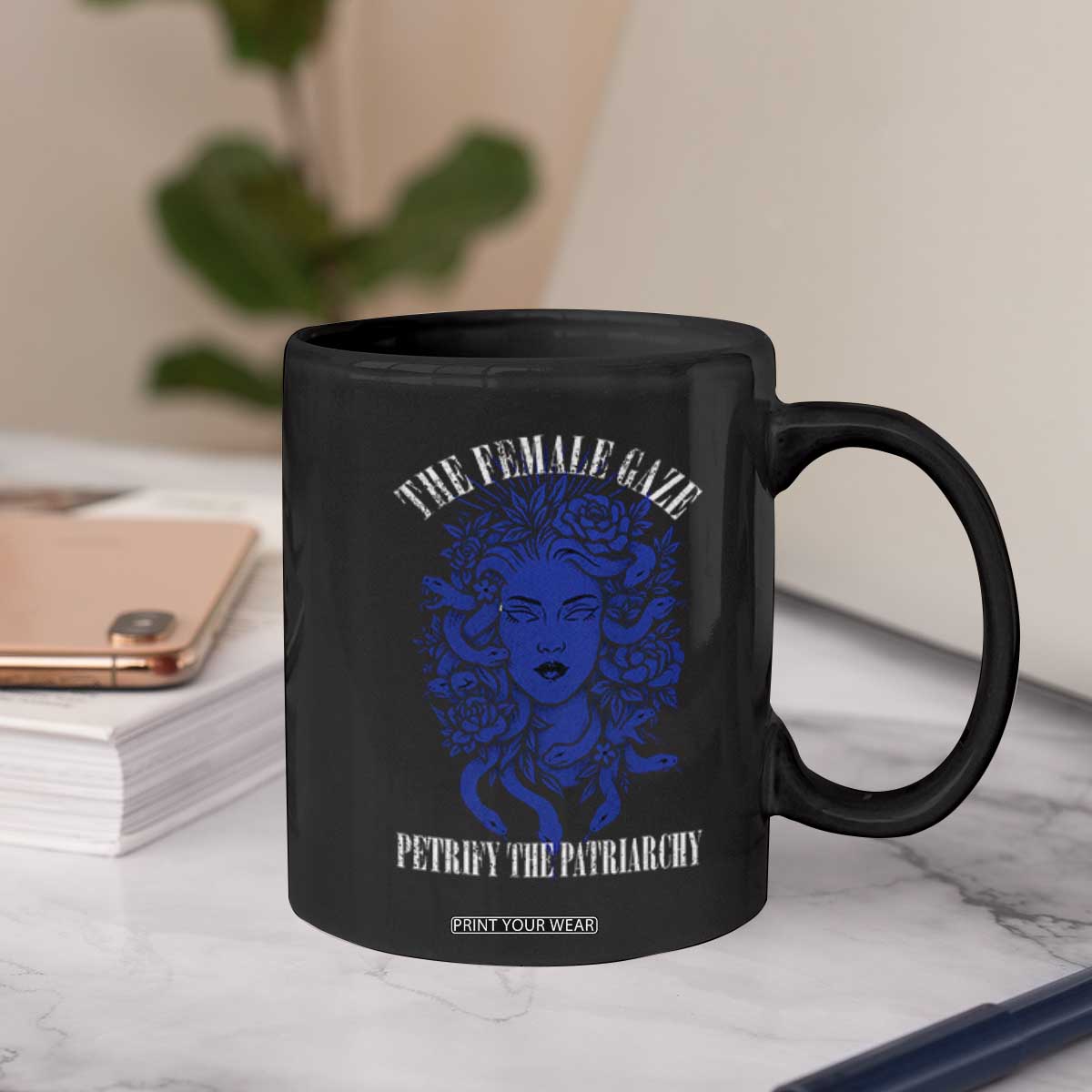 Medusa Feminist Coffee Mug Womens Rights Mythical Empowerment Graphic TS10 Print Your Wear