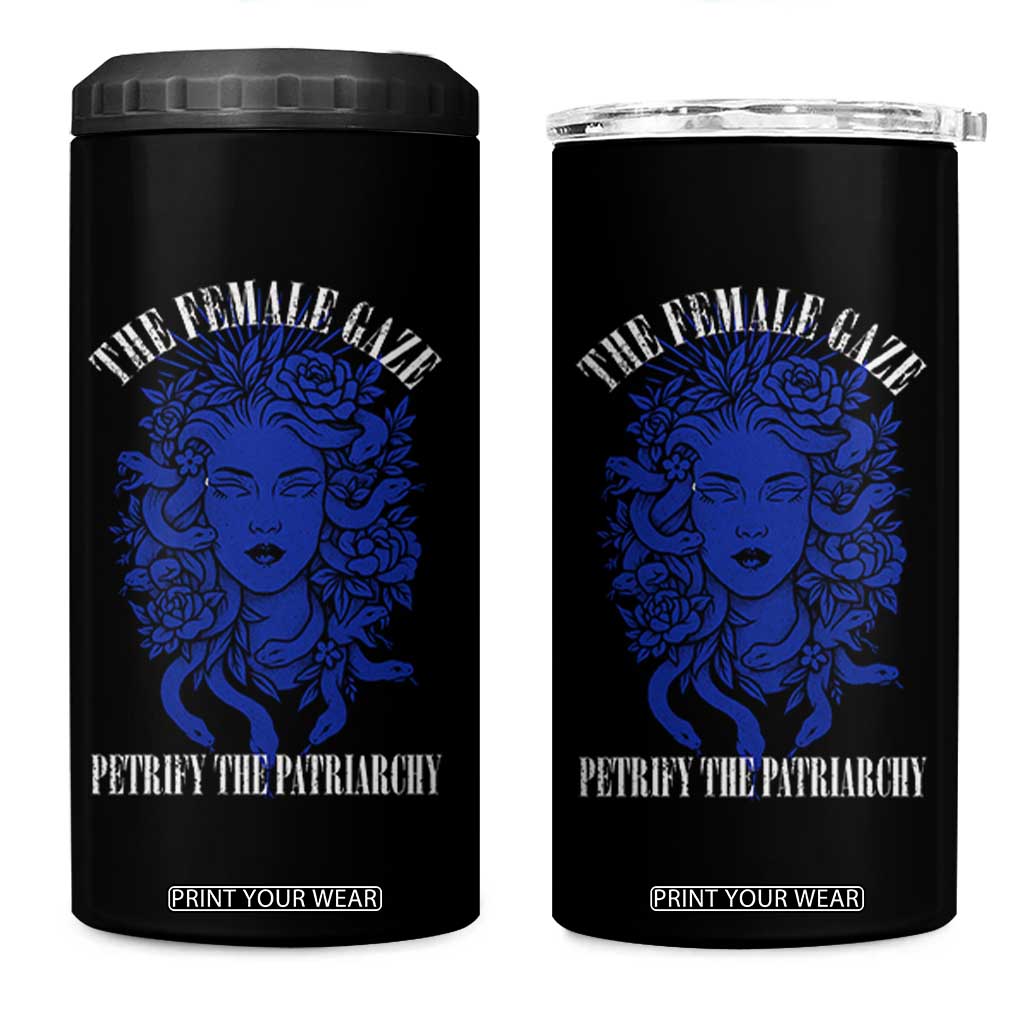 Medusa Feminist 4 in 1 Can Cooler Tumbler Womens Rights Mythical Empowerment Graphic TS10 One Size: 16 oz Black Print Your Wear