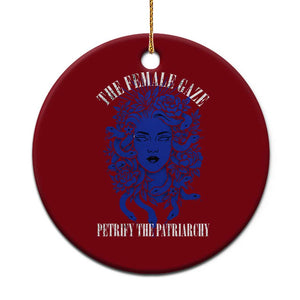 Medusa Feminist Ceramic Ornament Womens Rights Mythical Empowerment Graphic TS10 1pc Red Print Your Wear